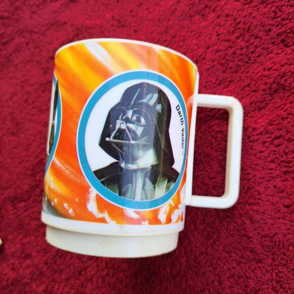 Vtg Deka 80's Star Wars Return of the Jedi&The Empire Strikes Back Plastic Mugs - Picture 15 of 16